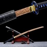 1. La poignée est en fer. Le fourreau est en bois de haute qualité. La lame est en palissandre naturel.