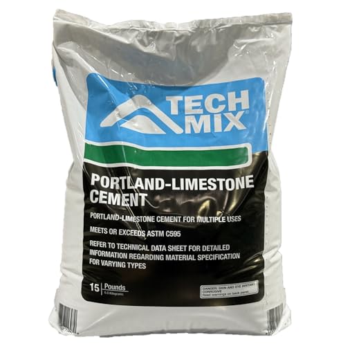 Tech Mix Portland-Limestone Cement - Bag of Portland Cement (15 Pounds)