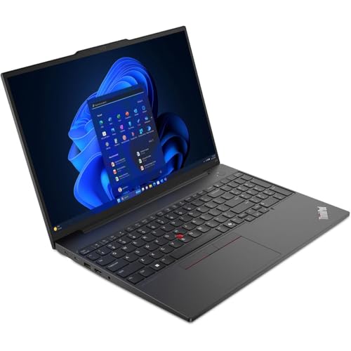 Image of Lenovo ThinkPad E16 Gen 2 - AMD Ryzen 7 7735U 16″ WUXGA IPS Laptop - 16 GB DDR5 - 512 GB NVMe SSD - AMD Radeon 680M - Windows 11 Pro - Wi-Fi 6E - HDMI 2.1 - Graphite Black