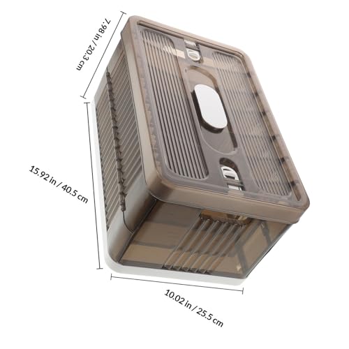 Boîte de rangement pliable design transparent pour vêtements et dressing - 3