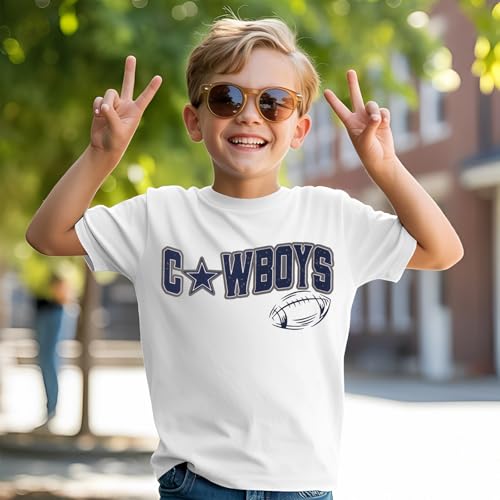 Football Shirt for Toddler Baby Boy Football Game Day T-Shirt Kids Funny Print Sports Fans Short Sleeve Tee Tops3