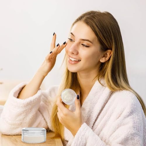 20pcs 5ml Transparent Small Travel Sample Containers with Lids, Refillable Cosmetic Jars Makeup Sample Containers with Lid, Mini Clear Sample Jar for Creams4