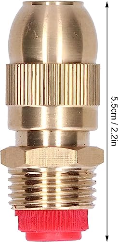 Image of 2pcs Adjustable Brass Sprayer Mist Sprinkler Nozzle Drip Irrigation Jet Spray Misting Head 1 /2 inch Male Thread for Watering Garden Lawn Atomizing Fogger System (2pcs)