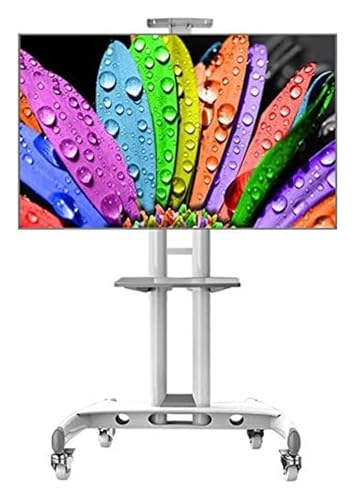 Soporte móvil para TV con ruedas y estantes ajustables miniatura 1