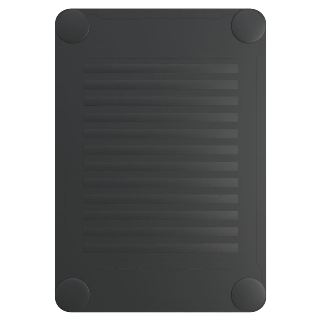Support de moniteur noir 43 x 30,5 x 13 cm, support de bureau avec tiroir en HIPS, rehausseur de moniteur pour écrans et appareils multimédias, soulage le dos et la nuque