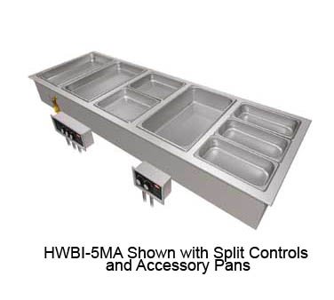 Hatco HWBI-6MA Drop-in Hot Food Well w/Manifolded Drains & Auto-Fill
