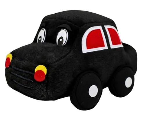 Image of Tickles Car Stuffed Plush Vehicle Soft Toy for Kids Boys & Girls Birthday Gift, Room Decor (Color: Black Size: 26 cm)