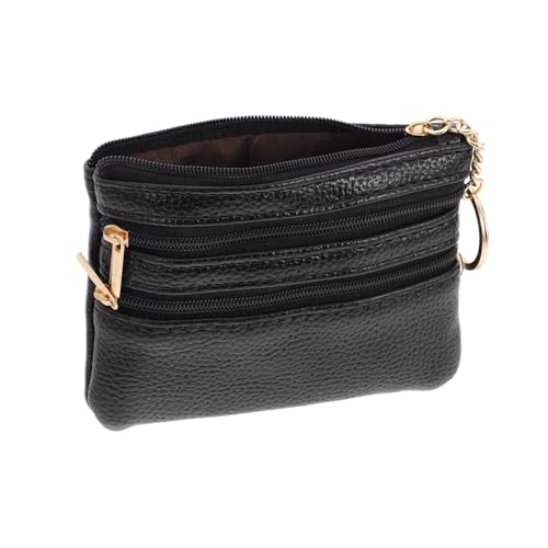 Women's Small Wallet Coin Pouch Zipper Pouch Wallet Driver's License Key Holder Compact Minimalist Design