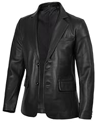 Black- Blazer Leather Coat