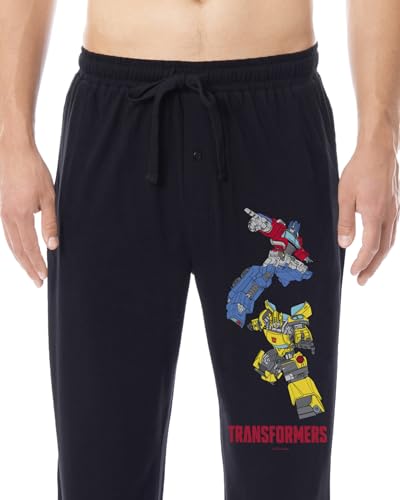 Transformers Men's Optimus Prime Bumblebee Sleep Lounge Pajama Pants for Adults3