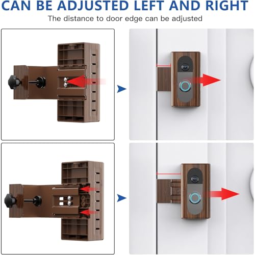 Image of KIMILAR Anti-Theft Video Doorbell Mount Compatible with Most Wireless Video Doorbell, Adjustable Mounting Bracket Accessories for Houses, Apartments, Businesses