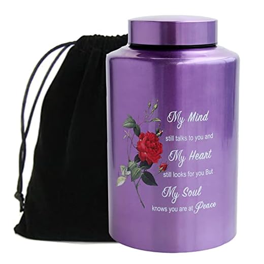 Up to 220 lbs Large Urns for Adult Human Cremation Urn Ashes Decorative Urn for Human Ashes with Rose Urn with Velvet Bag