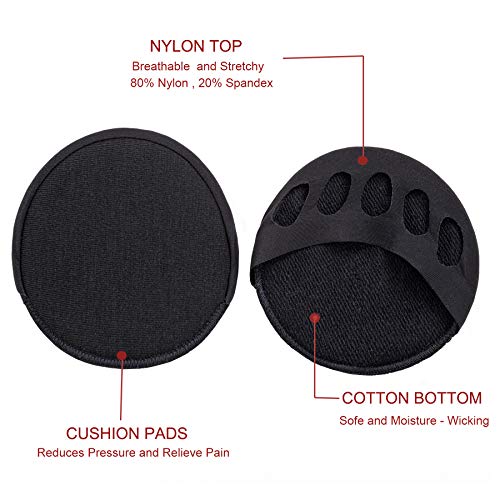 Relaxife Toe Topper Liner Socks Sponge Cushion No Show Women's Toeless Half Socks for High Heels Sandals Sling back2