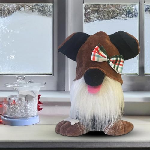 Weihnachtswichtel, Welpenpuppe, skandinavische Figur – Hunde- , Sammelfiguren, Haustierspielzeug, Cartoon-Puppe, schwedische Tomte, Weihnachtsdekoration