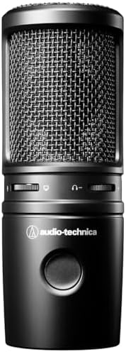 Audio-Technica AT2020USB-X Cardioid Condenser USB Microphone, Black