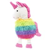Pride Gone Wild Crinkley Squeaky Unicorn Dog Toy, Chew Level 3