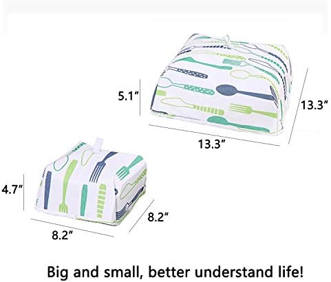 Insulated Foldable Food Covers - 2 Piece Collapsible Tent for Kitchen, Restaurant, Picnic