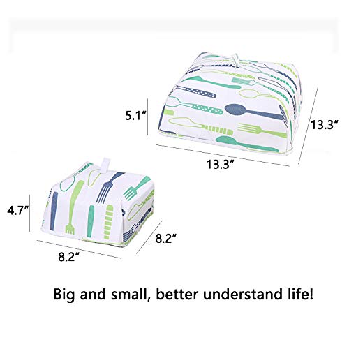 Insulated Foldable Food Covers - 2 Piece Collapsible Tent for Kitchen, Restaurant, Picnic