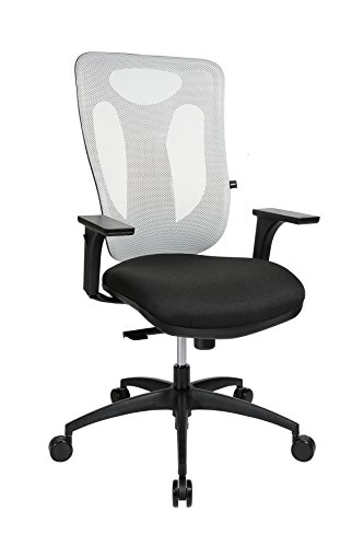 Topstar Net Pro 100 Inkl. Höhenverstellbaren Armlehnen Silla Giratoria De Oficina, Tela, Negro-Blanco, 59 X 56 X 120 Cm Topstar Net Pro 100 Inkl. Höhenverstellbaren Armlehnen Silla Giratoria De Oficina, Tela, Negro-Blanco, 59 X 56 X 120 Cm