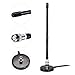 Bingfu 27MHz CB Radio Antenna Soft Whip Magnetic Base BNC & PL259 Male Compatible with Cobra Midland Uniden Maxon President Portable Handheld CB Radio Car Mobile Scanner