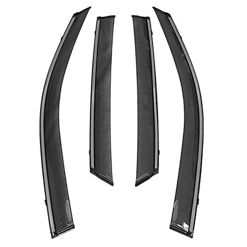 biosp Vent Visor For X253 2016 2017 2018 2019 Rain Sun Shade Window Deflectors Shield Wind Guard Side-Custom Fit 4 Pcs Set Smoke Gray