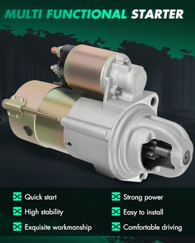 Image of SCITOO Motor Starter for 6471N 10465294 Starters Fit for Cadillac for Allante 1993, for Cadillac for DeVille 1994-2005, for Cadillac for Eldorado 1993-2002, for Cadillac for Seville 1993-2004