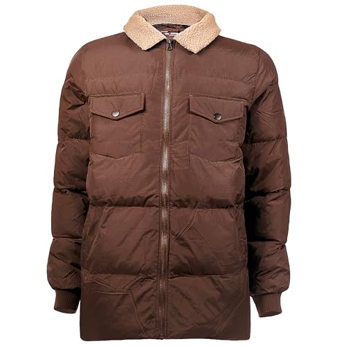 Moda West Wholesale Men's Quilted Jacket w/Sherpa Collar Bulk Case2