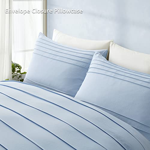 Funda edredón azul matrimonial 90x90 para renovar ropa de cama 7