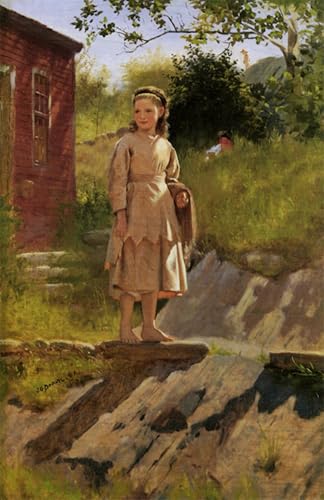 Tableau impressions d'art mural de John George Brown en 60x90cm
