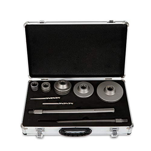 Juego de brocas de hormigón en seco con adaptador SDS-Plus y sierra de corona para taladro, acero de tungsteno, para hormigón, diámetro de 30 – 100 mm (9 unidades)