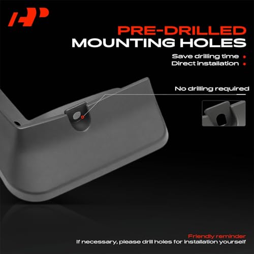 Image of A-Premium Mud Flaps Compatible with Kia K5 2021 2022 2023 2024 2025 Sedan, No Drilling Required Mud Guards with Hardware Accessories, Set of 4 Front and Rear