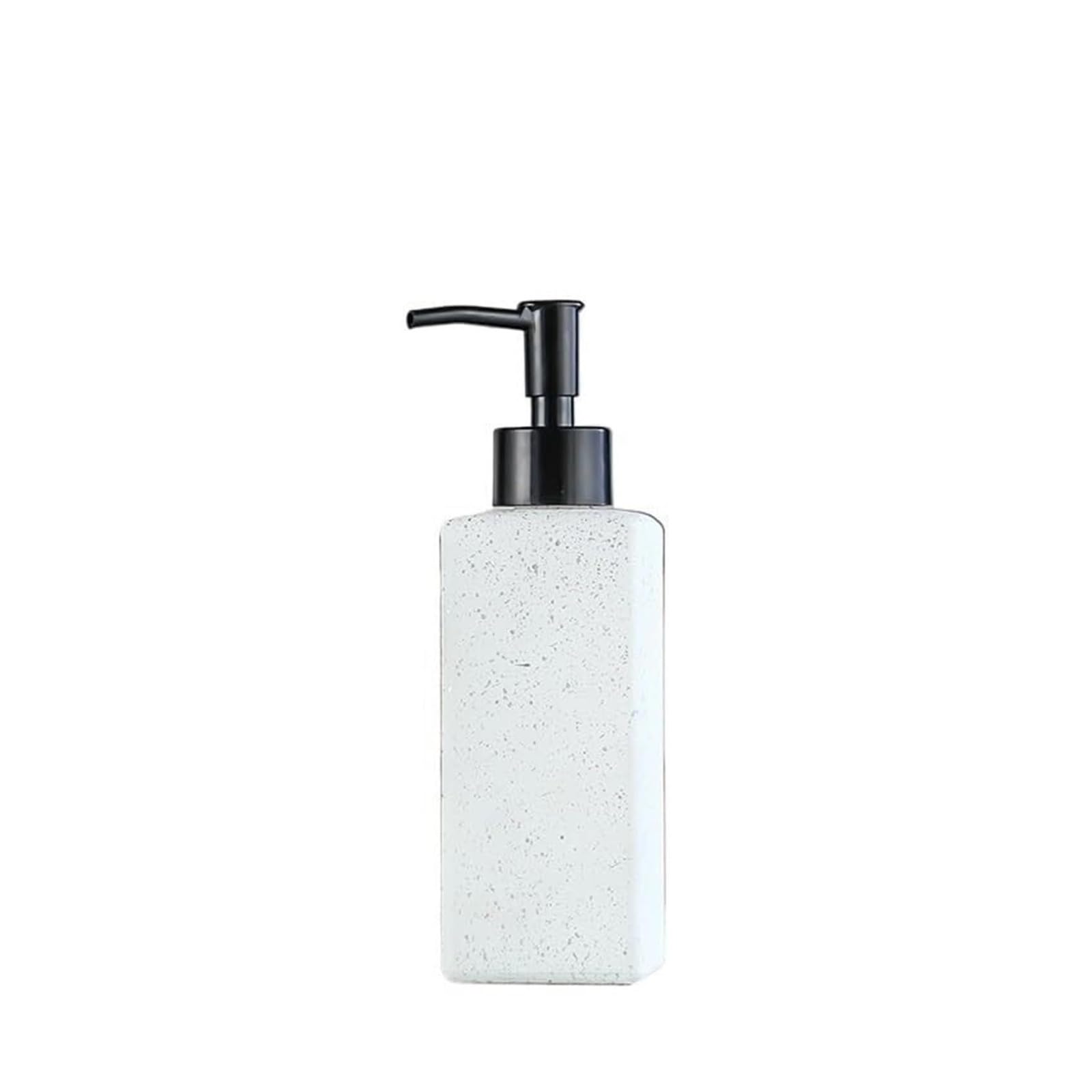 Hand Soap Dispensing Kitchen Push to Dispense Lotion Bottle Glass Empty Bathroom Dish for Bathroom(White)