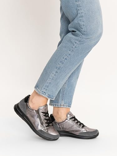 Baskets Ara Osaka 2.0 femme graphite noir en taille 40 large