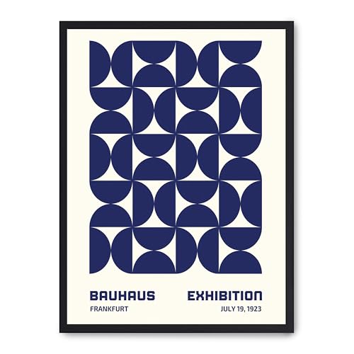 Cuadro bauhaus blue forms i : la solution design pour habiller un mur blanc - 2