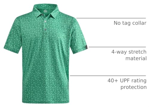 Polo para hombre DEOLAX con estampado de moda, manga corta, secado rápido miniatura 4