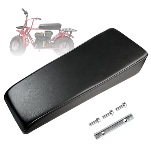 19'' Mini Bike Seat for Coleman CT200U 196cc 200cc Motor 6.5hp, Baja DB30 97cc 2.8hp Black Mini Bike Powersports Replacement Parts