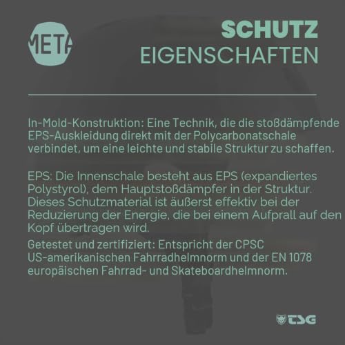 TSG Meta Skate- und Fahrradhelm mit Einstellsystem, für Radfahren, BMX, Skateboarden, Rollerblading, Roller Derby, E-Boarding, E-Skating, Longboarding, Vert, Park, L/XL