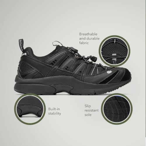 Image of Dr. Comfort Performance Men's No-Tie Orthopedic Walking Shoes, Breathable Diabetic Sneakers with Removable Insoles