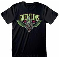 Gremlins Stripe Hombre Camiseta Negro L 100% algodón Regular