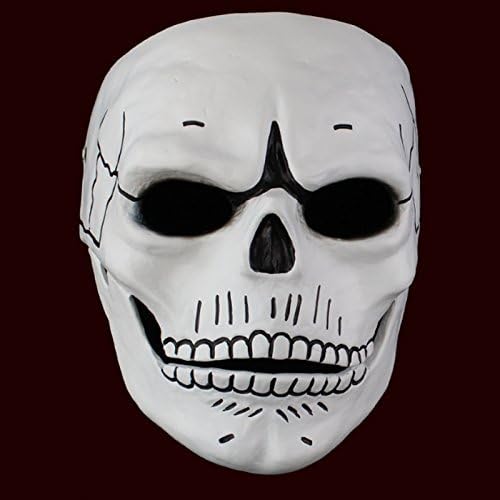 Cosplay Spectre 007 James Novelty Creepy Skull Skeleton Full Face Mask Gift for Halloween Party Costume Decorations, White - Image 4