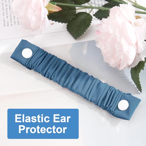 Image of Nasal Cannula Strap Ear Savers, Ear Protectors for Oxygen Tubing, Cannula Headband Strap, Secure Fit to Prevent Ear Soreness (Blue)