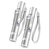TBTeek Cat Toy, USB Rechargeable Interactive Kitten Toy, 7 Light Modes & Adjustable Patterns, Portable Pet Cat Mouse Toy for Fun Chase Play Exercise (2 Pack)