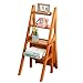 YQKDGQY Sedia con scaletta a 4 gradini Sedie Pieghevoli Sgabello, Scaletta in Legno/sedie per Scale Libreria per la casa Pieghevole Sedia con scaletta per Scale Panca per Scarpe/portafiori