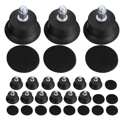 Patins pour chaise de bureau antidérapants : protection de sol intégrée lot de 15