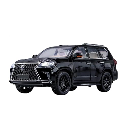 Voiture tout-terrain pour Lexus LX570 1:18 en alliage miniature de collection Black