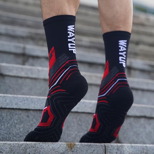 Athletic Sports Socks for Men Women, Performance Mid Calf Sock Moisture Wicking Cushioned Socks3