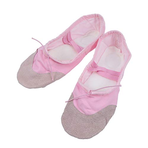 Sapatos de balé de lona HealLILY com sola completa para ioga, sola dividida, sapatilhas, sapatos de