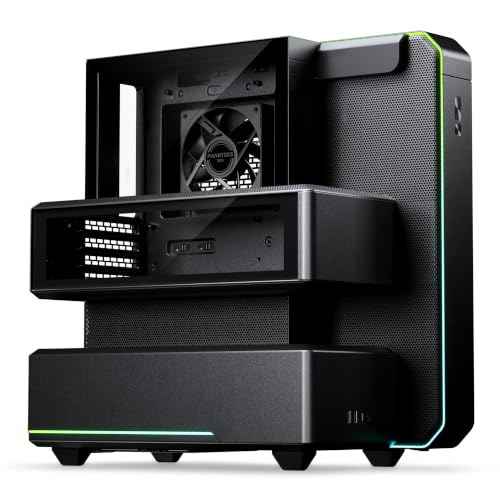 Phanteks EX5 Case ATX con Ventola S25-120 ARGB, Nero | Multicamera, Ventola 120mm, Illuminazione ARGB, Design ATX, Colore Nero