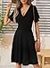 FENSACE Black Dresses for Women Summer Work Funeral Semi Formal Dress(Black,Large)