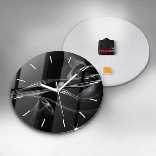 Horloge en verre silencieuse Wallfluent contre le tic-tac - 5
